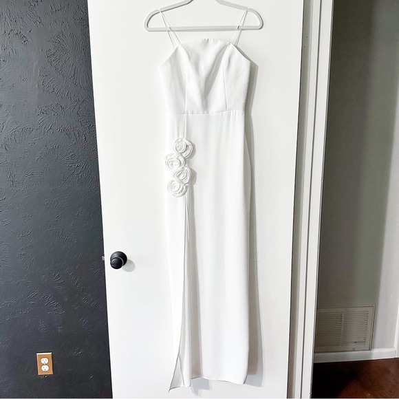 Amanda Uprichard x REVOLVE Wolfe Gown Dress in Ivory White Size XS - Picture 2 of 7